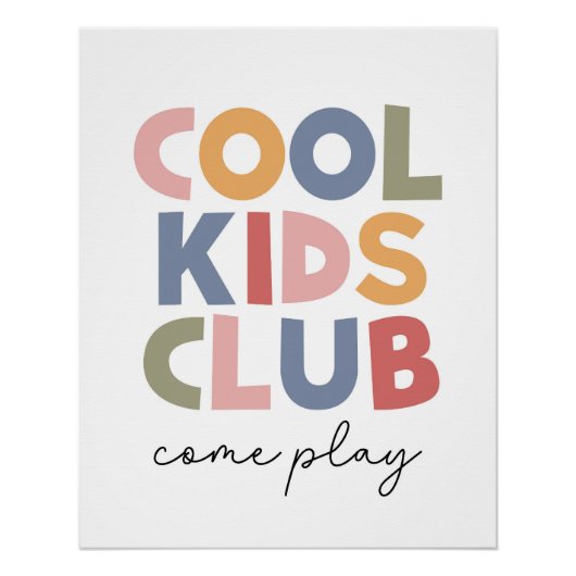 Poster Cool Kids Club (Devant)