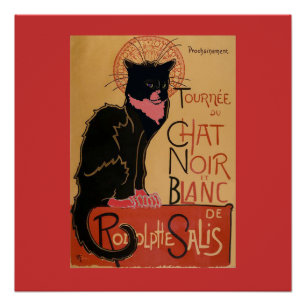 Poster Cool Le Conversation Noir et Blanc