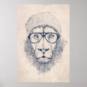 Poster Cool lion (Devant)