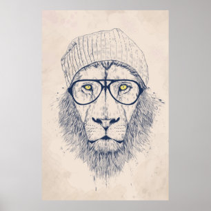 Poster Cool lion
