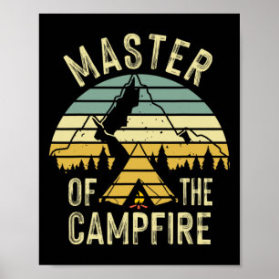Poster Cool Master Camping Funny Camping Cadeau Pour Enfa