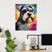Poster Cool Mini Schnauzer (Bureau à domicile)