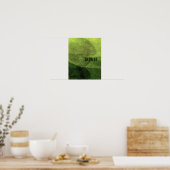 Poster Cool moderne devenez écolo abstrait peinture art d (Cuisine)