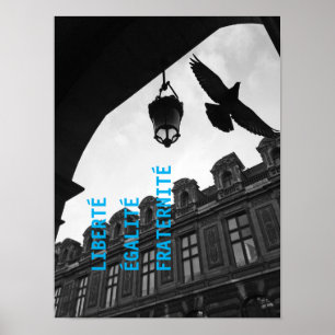 Poster Cool Moderne Liberté Unique Paris Art