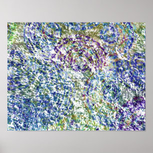 Poster Cool, moderne, tendance coloré abstrait arrière -