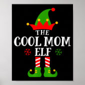 Poster Cool Mom Elf Funny Matching Family Christmas Pajam (Devant)
