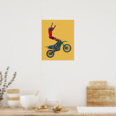 Poster Cool Motocross Extreme Freestyle Stunt Art 4 (Cuisine)