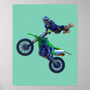 Poster Cool Motocross Extreme Freestyle Stunt Art 5