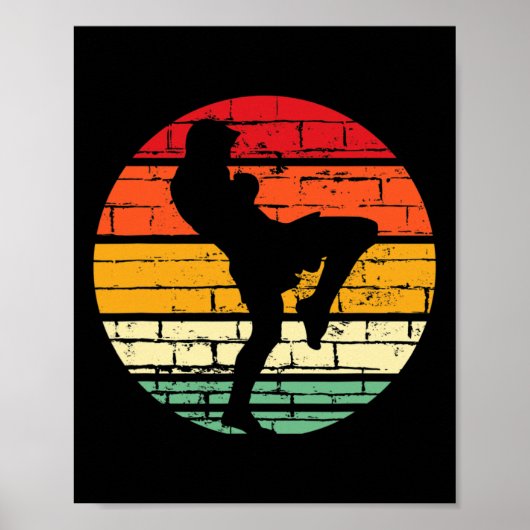 Poster Cool Muay Thai Gift Martial Arts Instructor, Kickb (Devant)