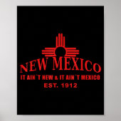 Poster Cool New Mexico It Aint New & Aint Mexico Tee (Devant)