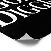 Poster Cool Objectif Digger Humour original (Coin)