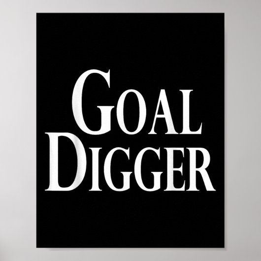 Poster Cool Objectif Digger Humour original (Devant)