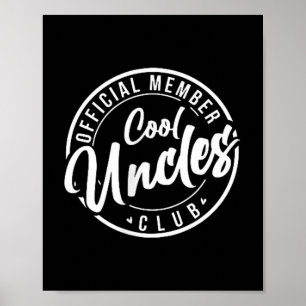 Poster Cool officiel Uncles Club Vintages Pères D