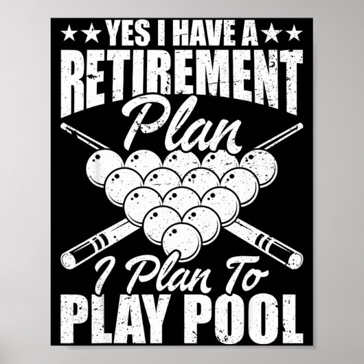 Poster Cool Ol Design For Men Women Billiards Lover Ol Pl (Devant)