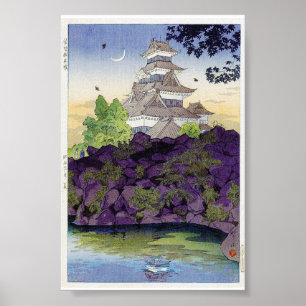 Poster Cool oriental japanese Ancient Castle Palace art