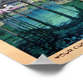 Poster Cool oriental japonais Kameido Bridge Yoshida art (Coin)