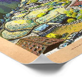 Poster Cool oriental Namche Bazar Nepal mountain art (Coin)