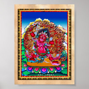 Poster Cool oriental tibetan thangka tattoo Hayagriva