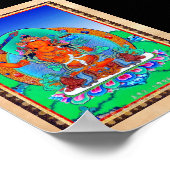 Poster Cool oriental tibetan thangka tattoo Manjusri (Coin)