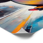 Poster Cool Peinture d'Art numérique de pingouin (Coin)