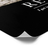 Poster Cool personnalisé Relaxer Ours Retraite personnali (Coin)