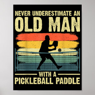 Poster Cool Pickleball Design Pour Hommes Grandpa Pickleb
