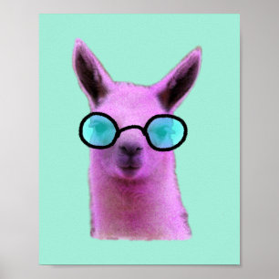 Poster cool Pink Llama