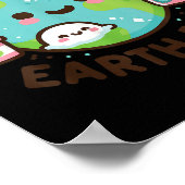 Poster Cool Planète Jour des terres Anniversaire Dire Joy (Coin)