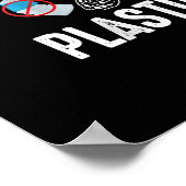 Poster "Cool Please Keep Sea Plastic Free Funny Turtle (Coin)