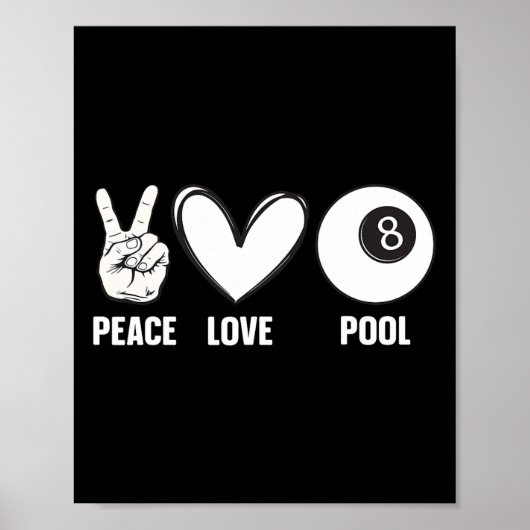 Poster Cool Pool Conception Pour Hommes Femmes Billard 8 (Devant)