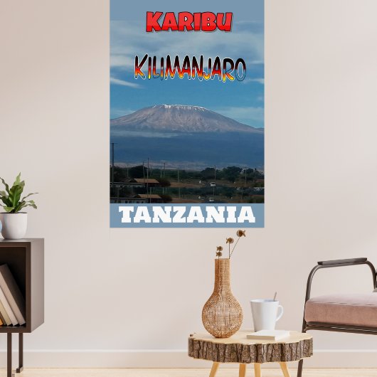 Poster Cool Populaire Marchable Monté Kilimanjaro (Salon 3)