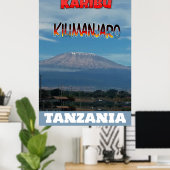 Poster Cool Populaire Marchable Monté Kilimanjaro (Bureau à domicile)