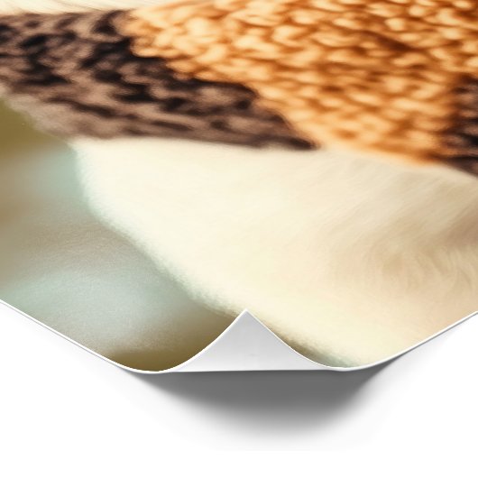 Poster Cool Pug Dog with Aviator Goggles & Cozy Sweater (Coin)