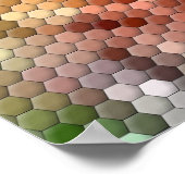 Poster cool Rainbow Color Mosaic (Coin)