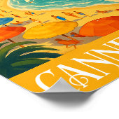 Poster Cool Retro Cannes Côte d'Azur (Coin)