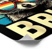 Poster Cool Retro Six Seven Bruh Raccoon Sungles Meme 67  (Coin)