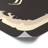 Poster cool retro vintages amateurs de pêche (Coin)