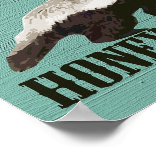 Poster Cool Rustic Honey Badger (Coin)