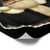 Poster Cool Santa In Black Hat Sungles Graphic (Coin)