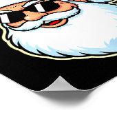 Poster Cool Santa In Black Hat Sungles Graphic 2  (Coin)