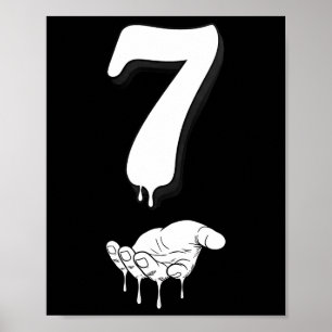Poster Cool Six Seven 6 7 Mème Slang Gen Alpha Costume Ma