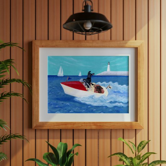 Poster Cool Summer Labradors Peinture