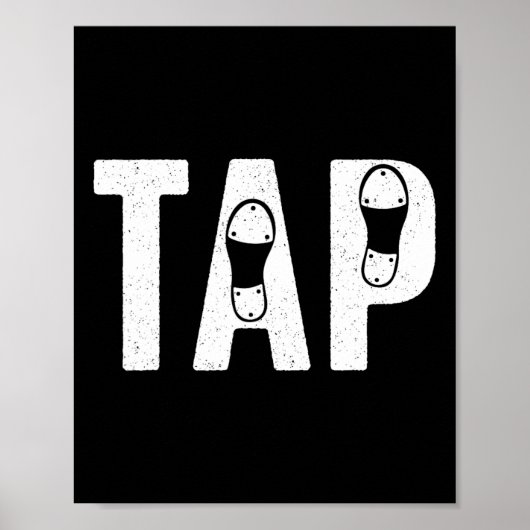 Poster Cool Tap Dancing For Men Femmes Tap Dancer Chaussu (Devant)