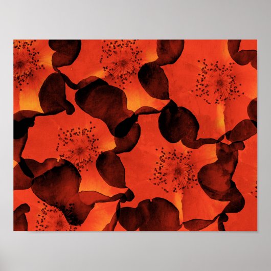 Poster Cool, tendance, unique art numérique de motif de f (Devant)