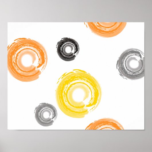 Poster Cool, tendance, urbain, moderne peinture brosse (Devant)