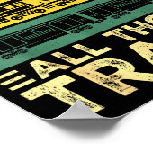 Poster Cool Train Model Funny Train Railroad  (Coin)