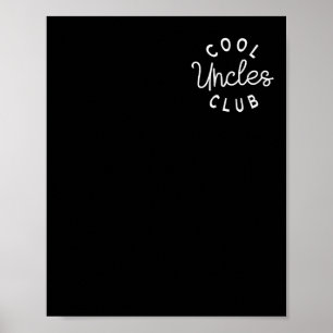 Poster Cool Uncles Club Meilleur Oncle Jamais Drôle Poche