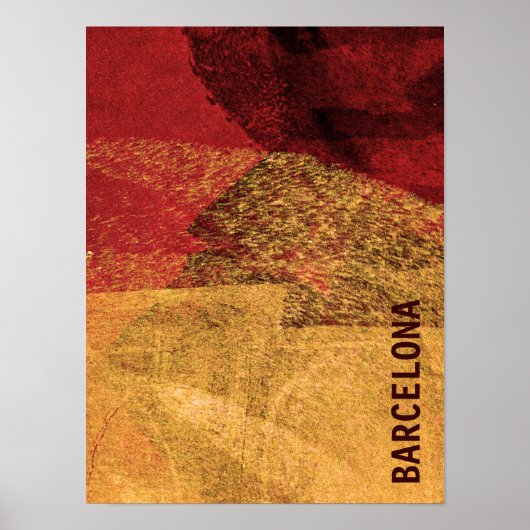Poster Cool, unique art moderne moderne de Barcelone (Devant)