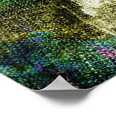 Poster Cool, unique, art numérique tendance de motif de f (Coin)