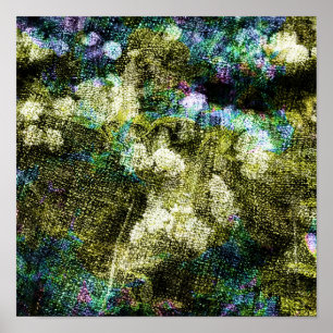 Poster Cool, unique, art numérique tendance de motif de f